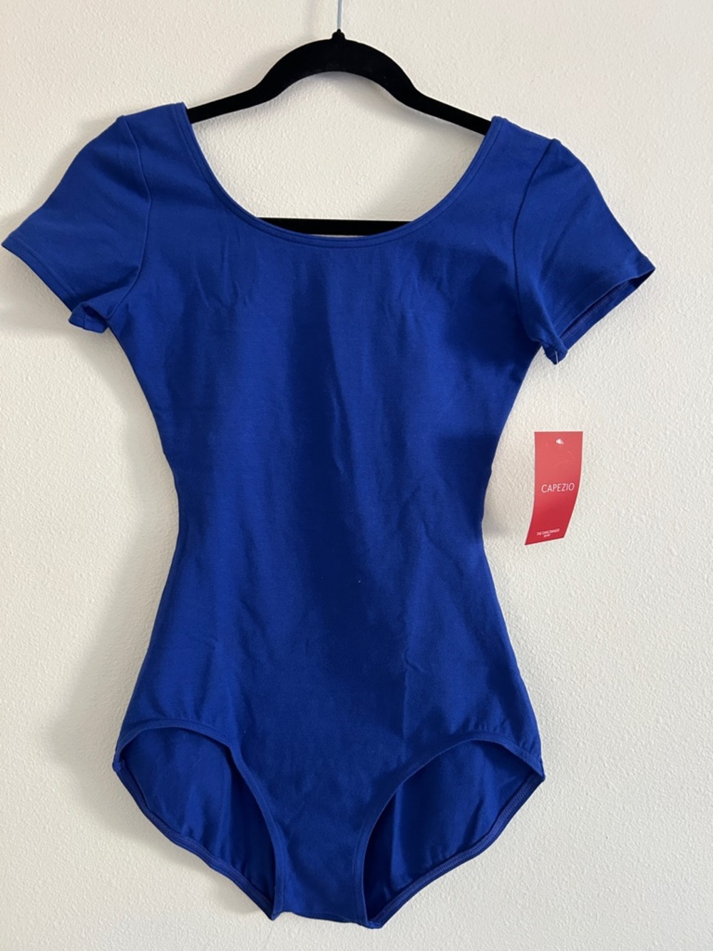 Capezio Basic Short Sleeve Leotard NWT Blue